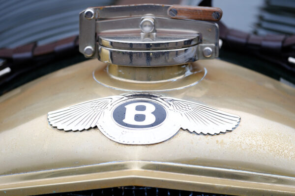 2023 VSCC Brooklands Driving Tests Bentley radiator badge