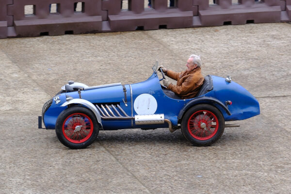 2023 VSCC Brooklands Driving Tests Paul Compton Aerees Wolseley Hornet Special